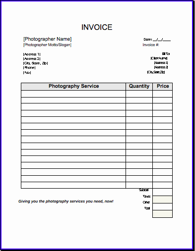 Free Contractor Invoice Template