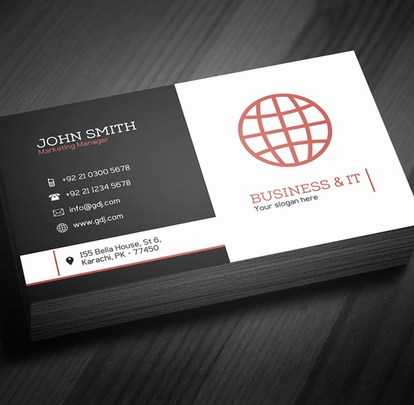Free Corporate Business Card Template Psd