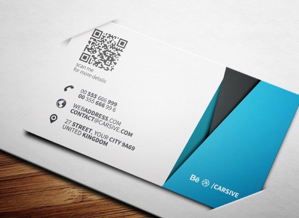Free Creative Blue Business Card Template Psd Titanui