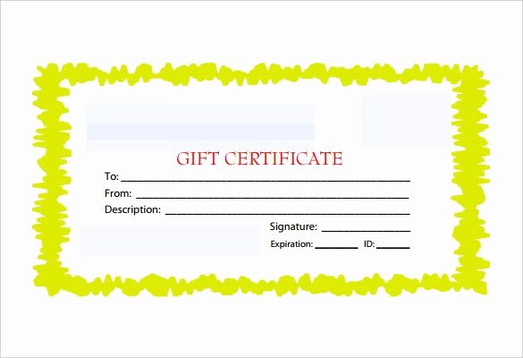 Free Customizable Gift Certificate Template Gift Ftempo