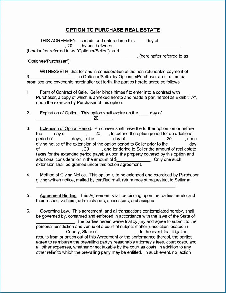 Free Customizable Rent to Own Contract Template 1210 Ocweb