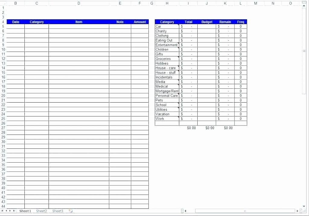 Free Daily Expense Tracker Excel Template Free Daily