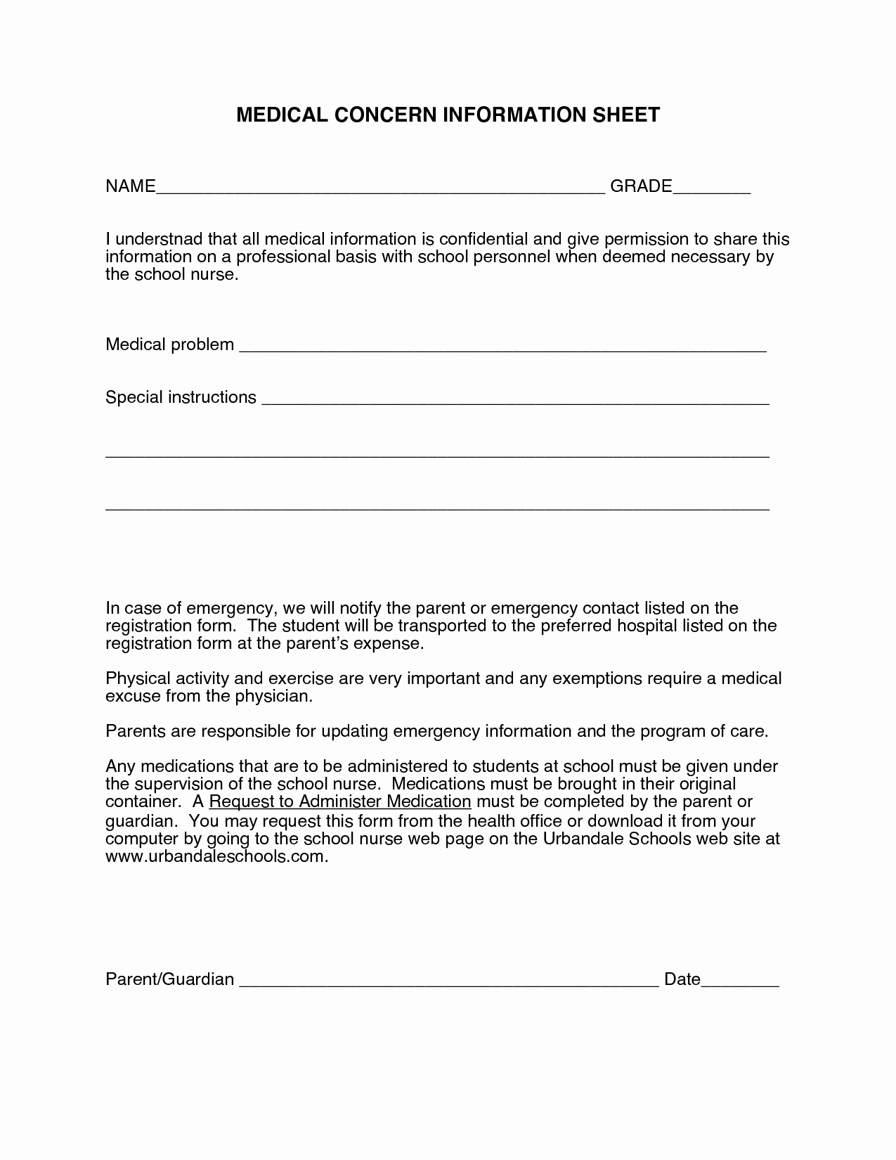 Free Doctors Note Template