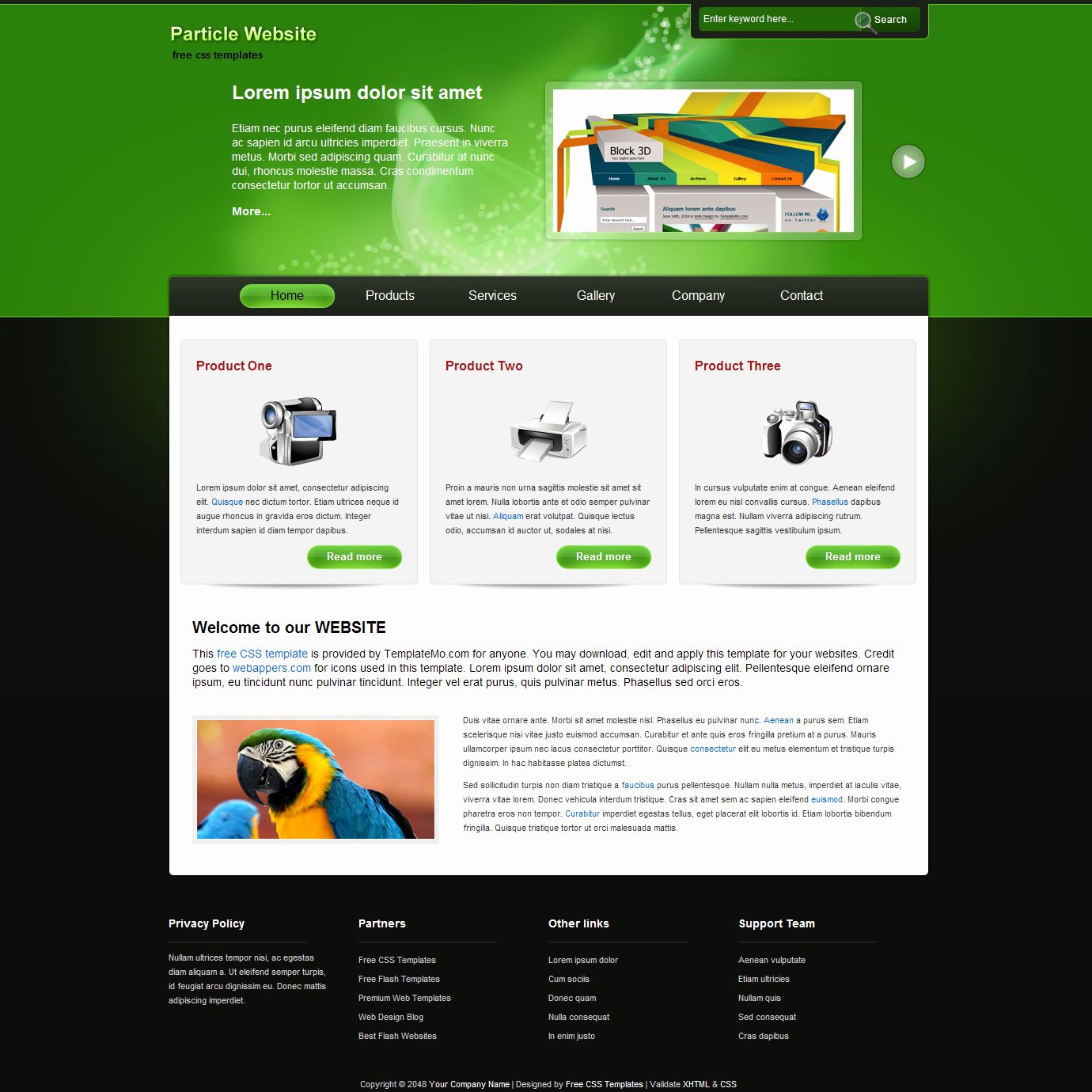 Free Download 50 High Quality Xhtml Css Corporate Website