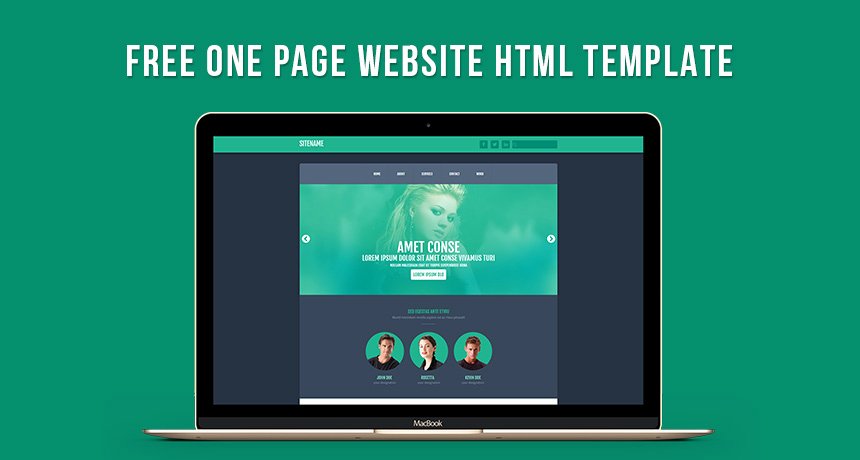 Free E Page Website HTML Template