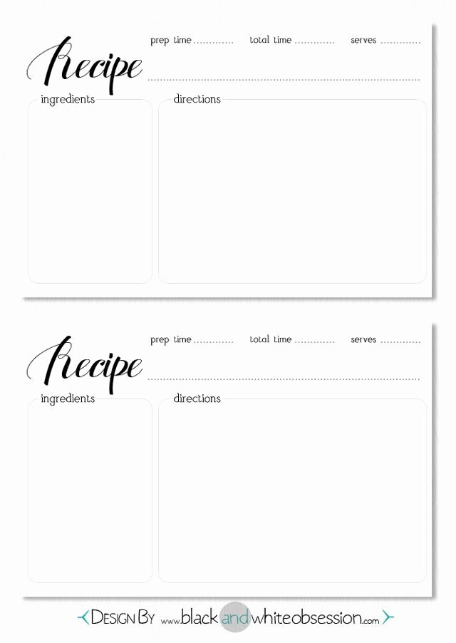 free editable recipe card templates for microsoft word free