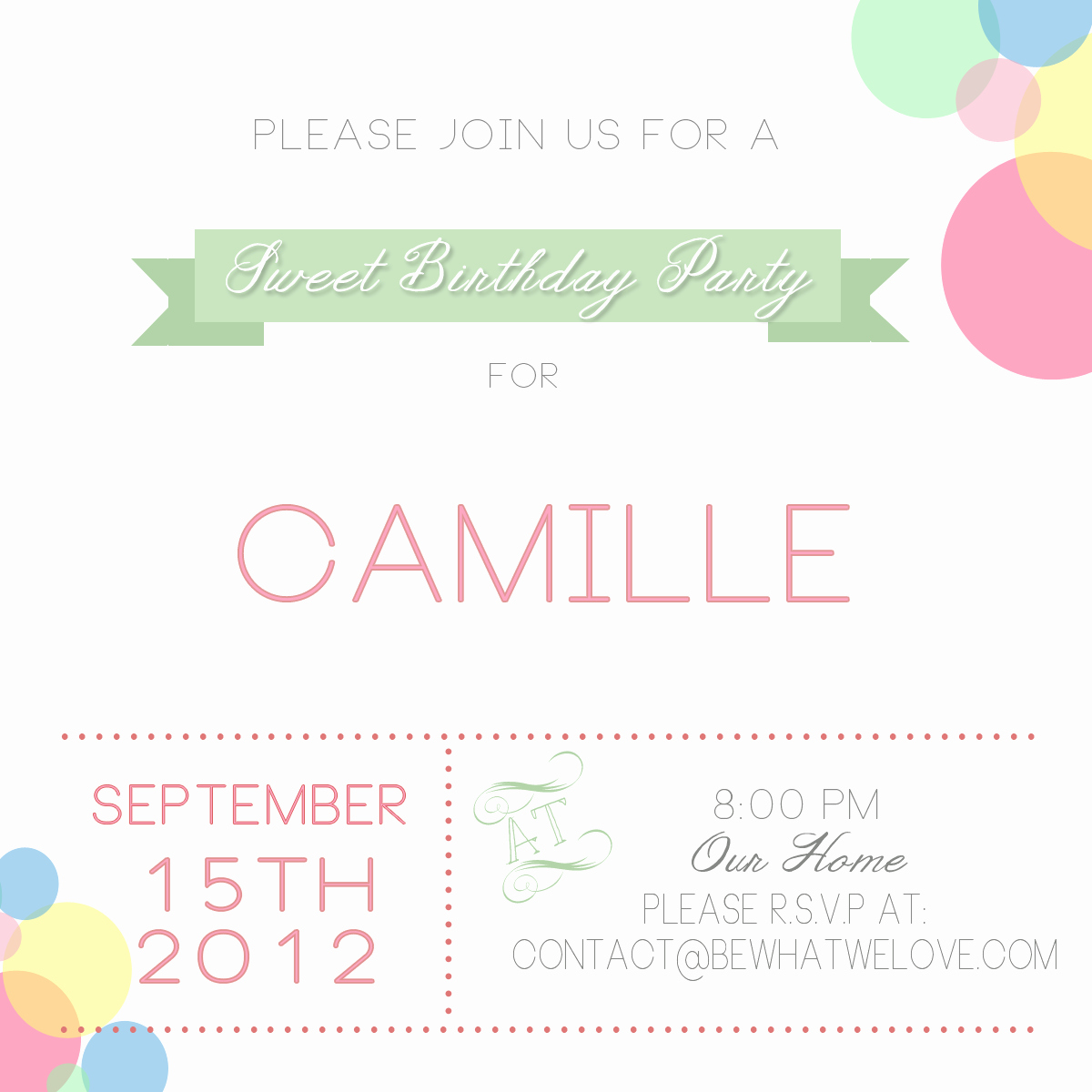Free Email Party Invitations