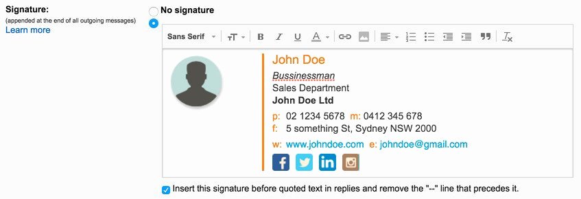 Free Email Signature Template Generator by Hubspot
