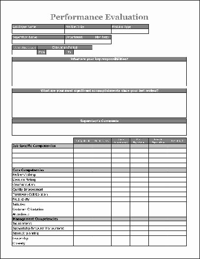 Free Employee Evaluation forms