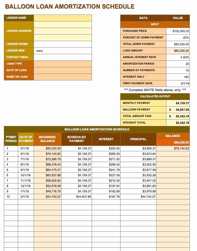 Free Excel Amortization Schedule Templates Smartsheet