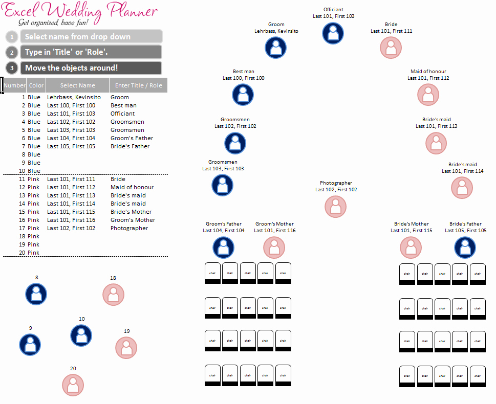 Free Excel Wedding Planner Template Download today