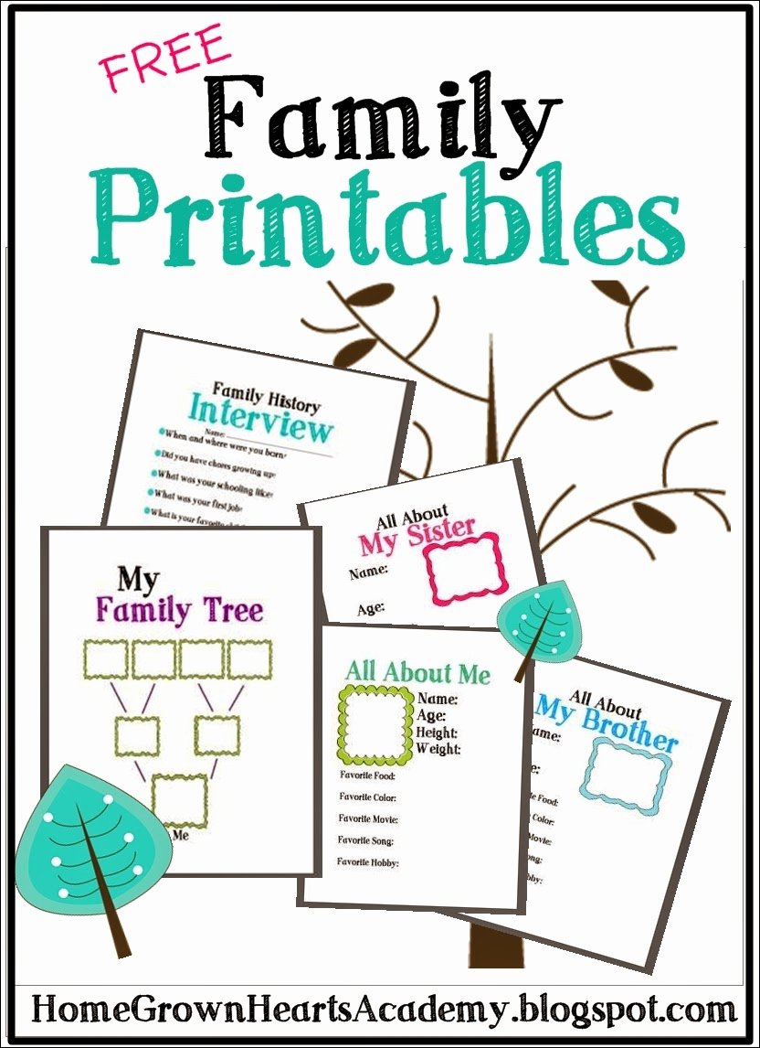 Free Family Tree Printables and Ideas