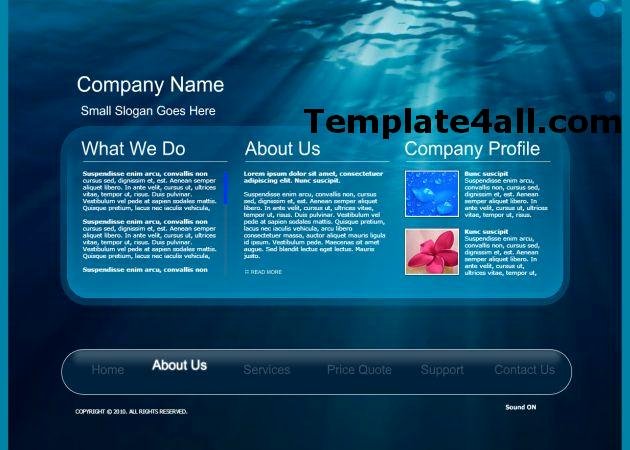 Free Flash Website Templates Page 5