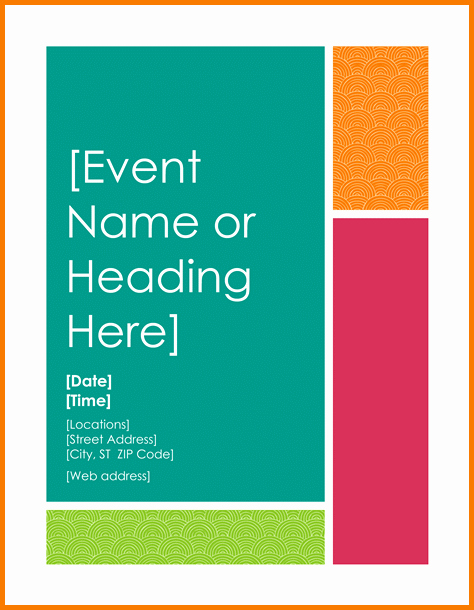 Free Flyer Template Word