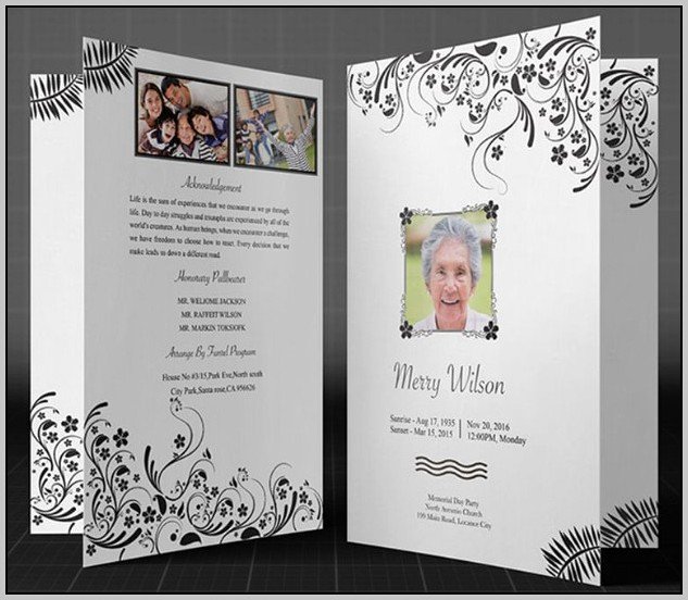 Free Funeral Program Templates for Microsoft Word
