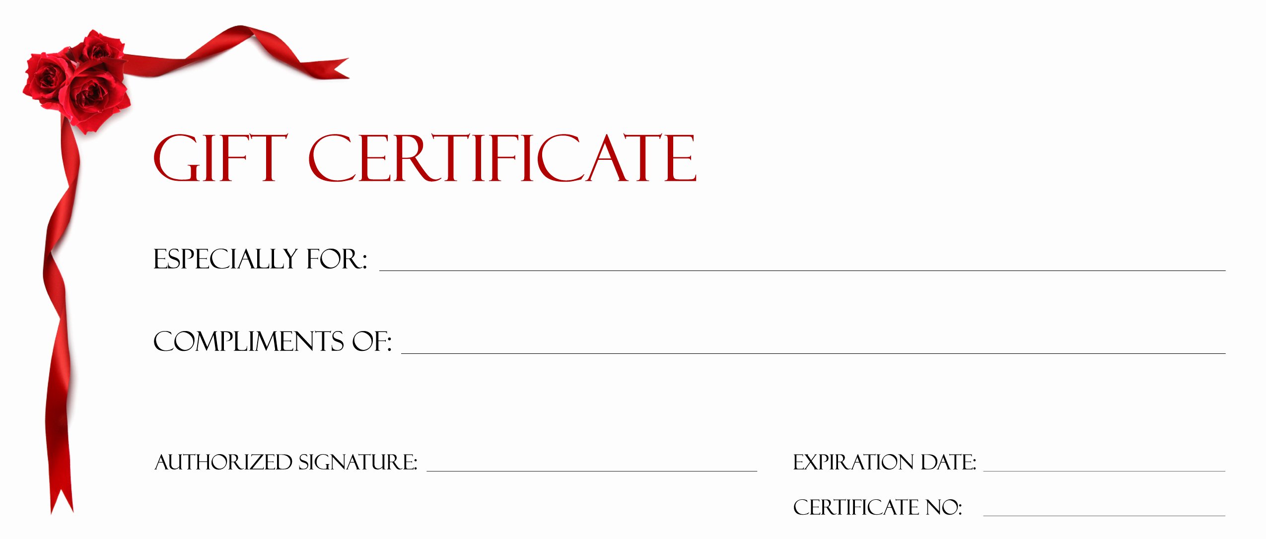Free Gift Certificate Template Template Trakore Document