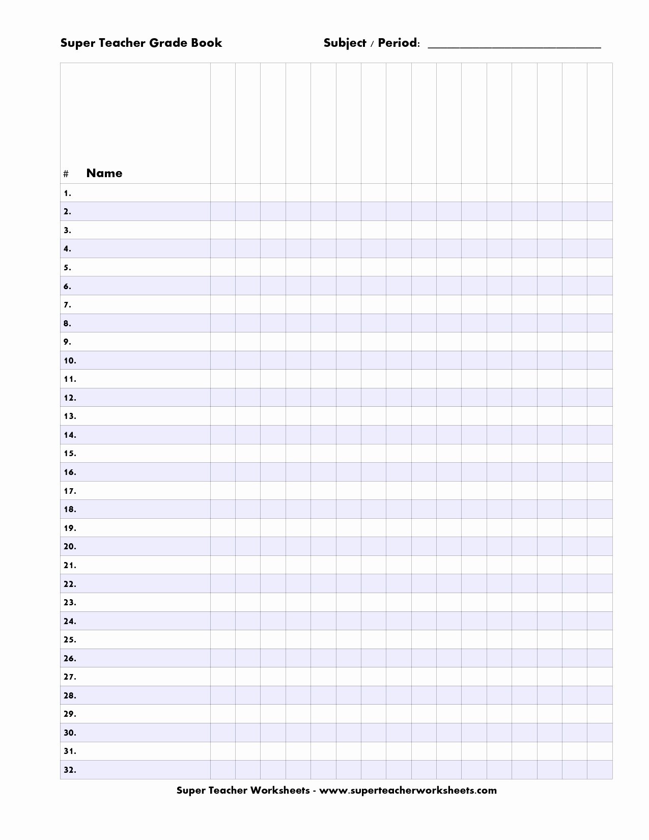 free gradebook template