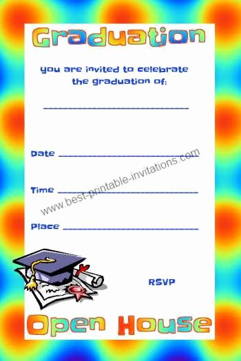 Free Graduation Invitations Open House Invites