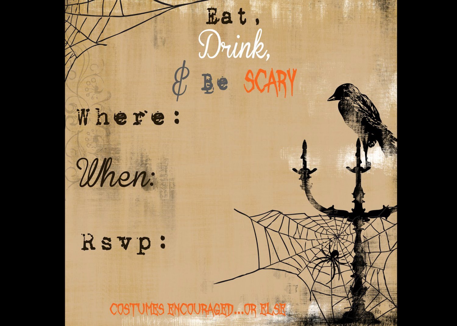 Free Halloween Invitation Templates Printable