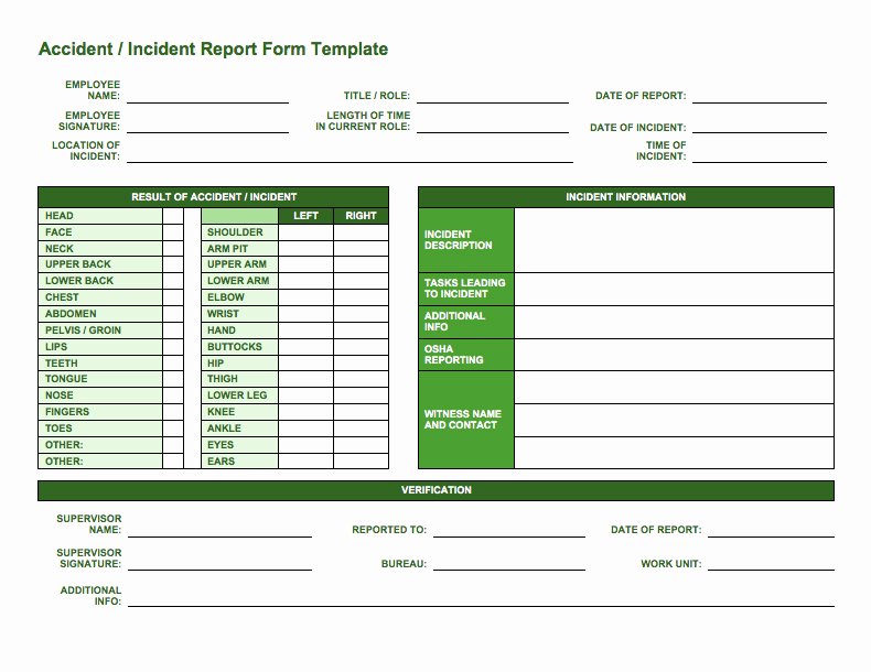 Free Incident Report Templates Smartsheet