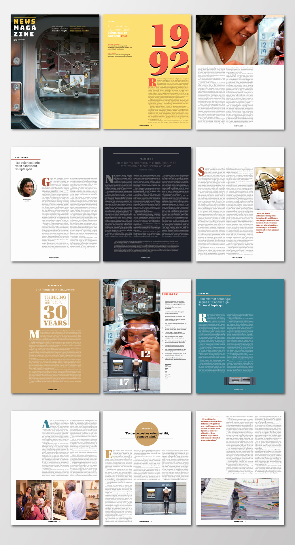 free indesign magazine templates