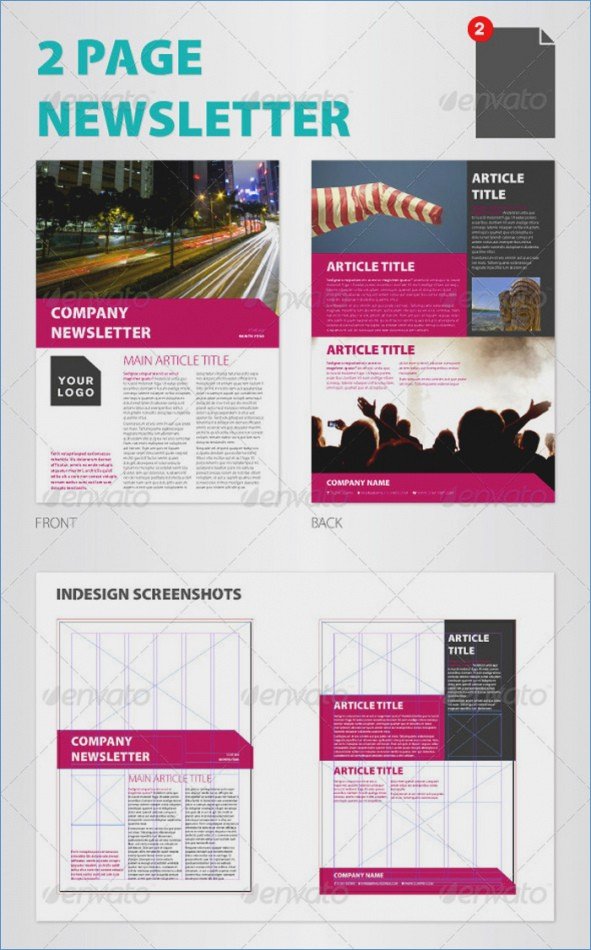 Free Indesign Newsletter Templates