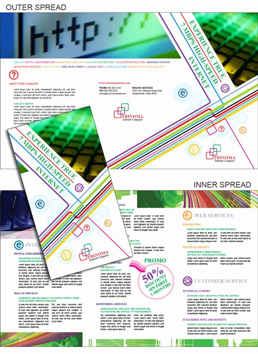 Free Indesign Templates Technology Pany Brochures