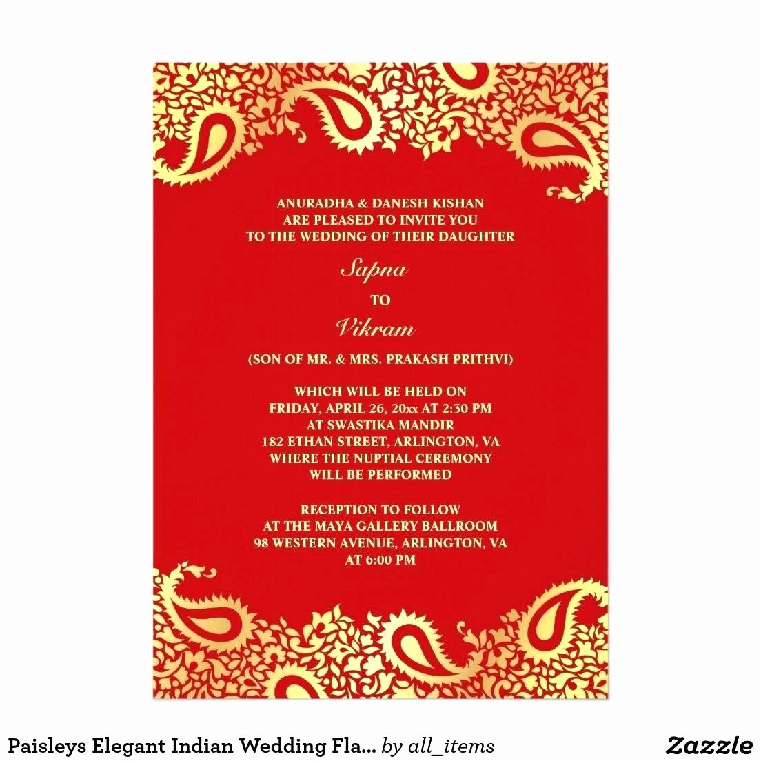 Free Indian Wedding Invitation Email Template Jin’s
