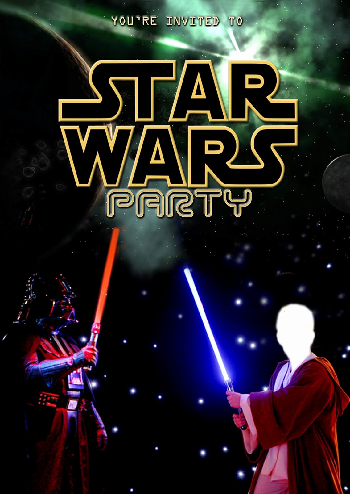 Free Kids Party Invitations Star Wars Party Invitation