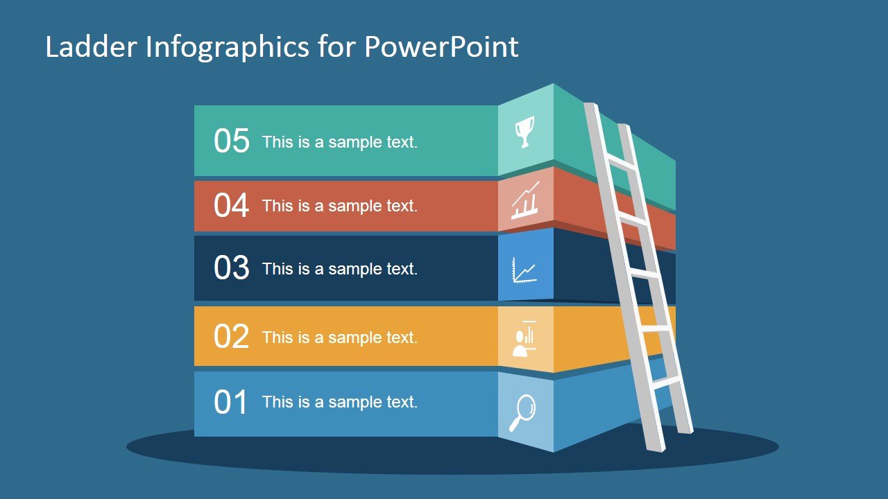 Free Ladder Infographic Slide for Powerpoint Slidemodel