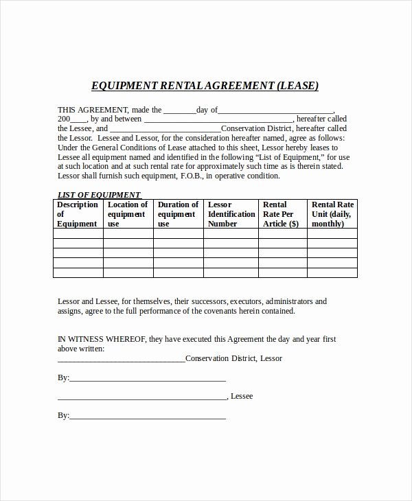 Free Lease Agreement Free Pdf Word Documents Download