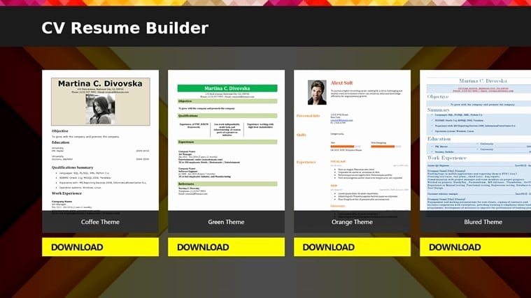 Free Line Resume Builder software Download Best Resume