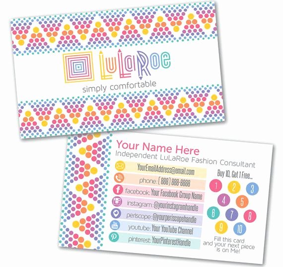 Free Lularoe Business Card Template