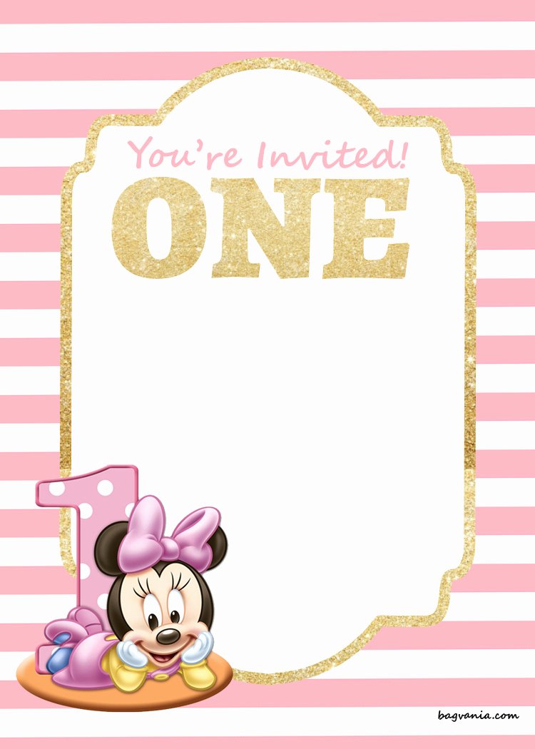 Free Mickey Mouse 1st Birthday Invitations – Free