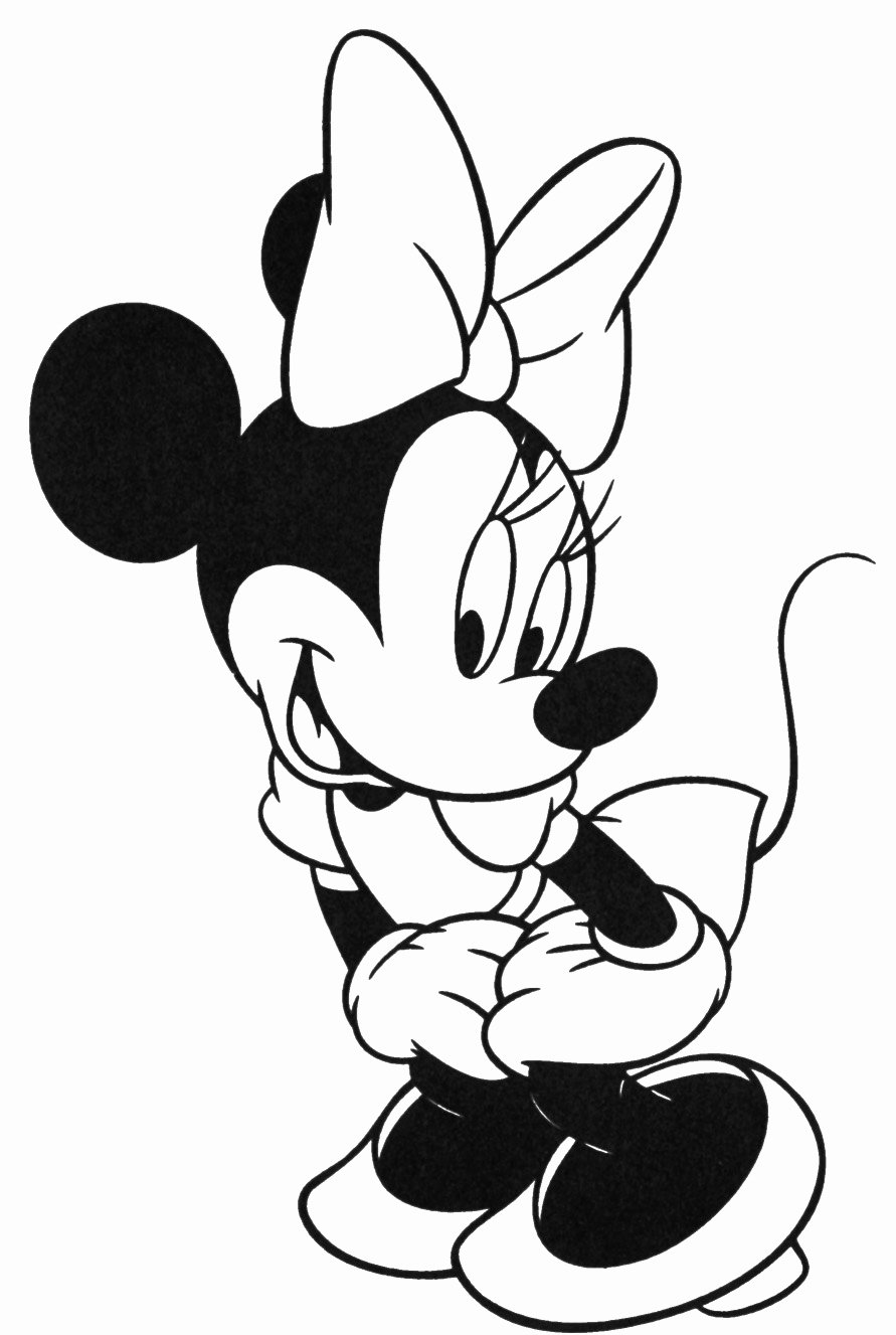 Free Minnie Mouse Face Coloring Pages Download Free Clip