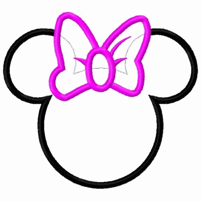 Free Minnie Mouse Outline Head Download Free Clip Art