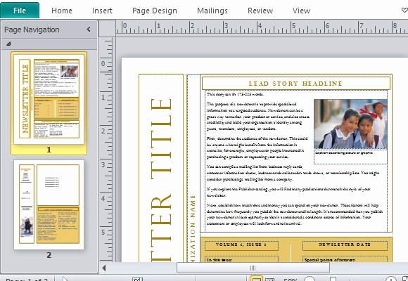 free newsletter templates