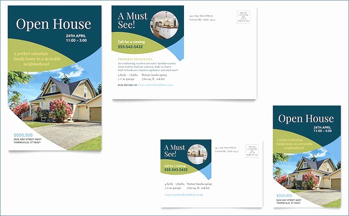 free open house flyer template
