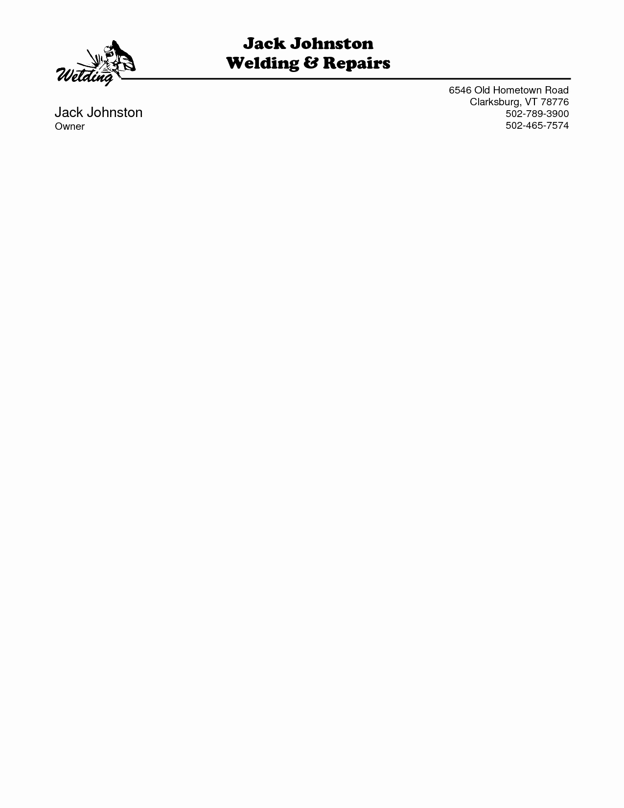 Free Personal Letterhead Templates Word