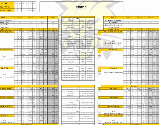Free Personal Training Excel Templates Personal Trainer
