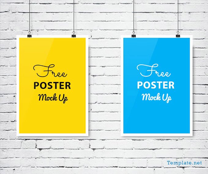 Free Poster Design Mock Ups Exclusively From Template
