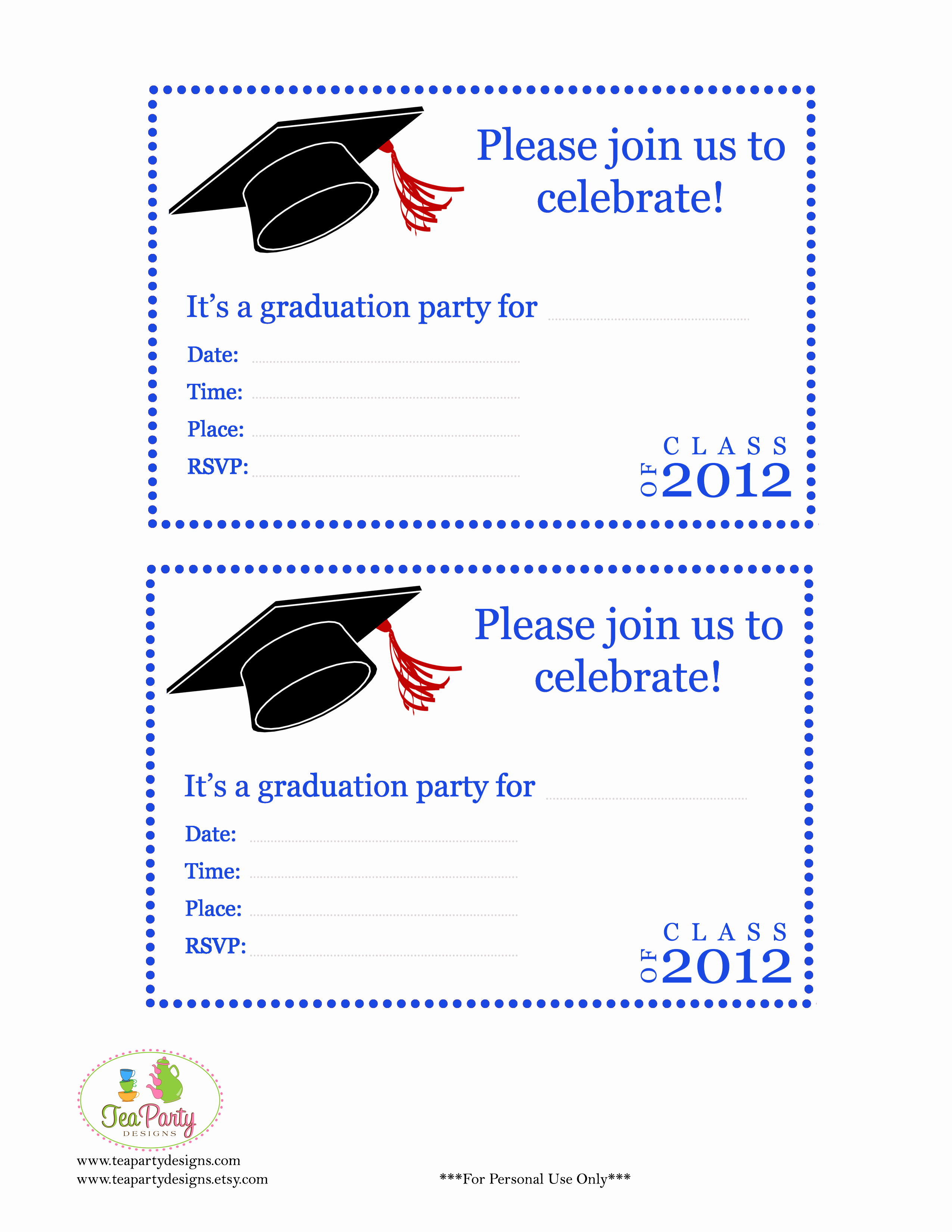 Free Preschool Graduation Invitations