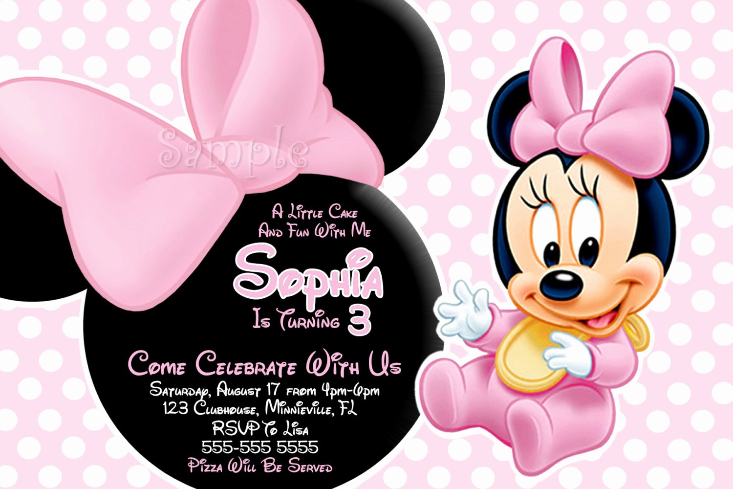 Free Printable Baby Minnie Mouse Invitations Yourweek