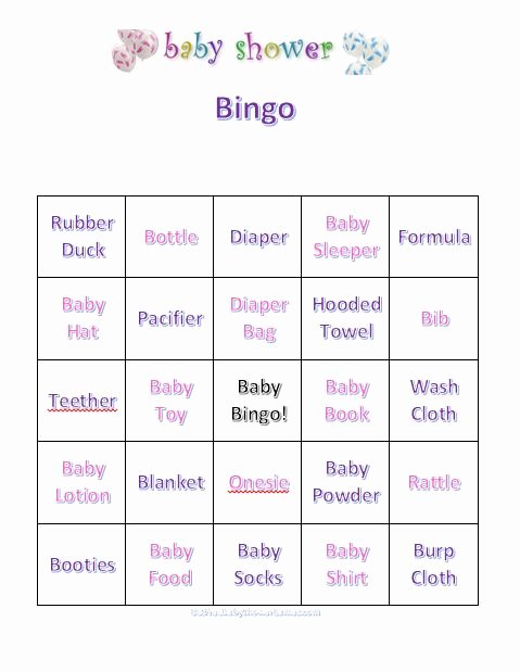 Free Printable Baby Shower Games with Answers Crossword