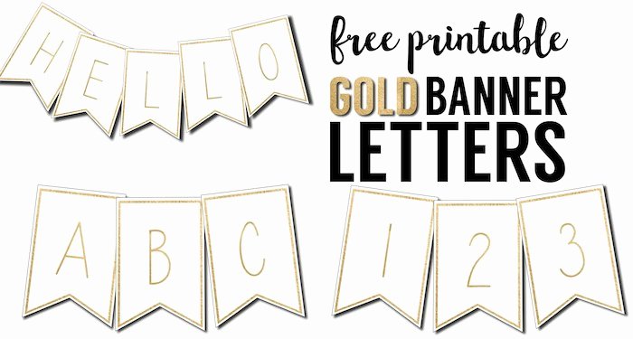 free printable banner letters template