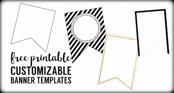 Free Printable Banner Templates Blank Banners Paper