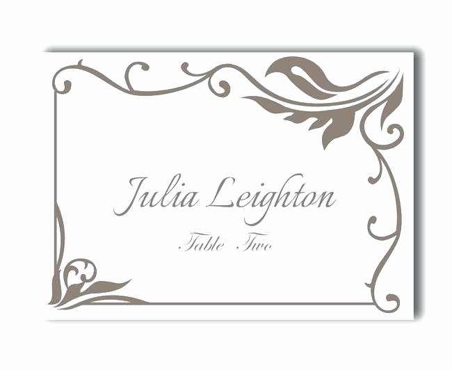 Free Printable Blank Place Card Template