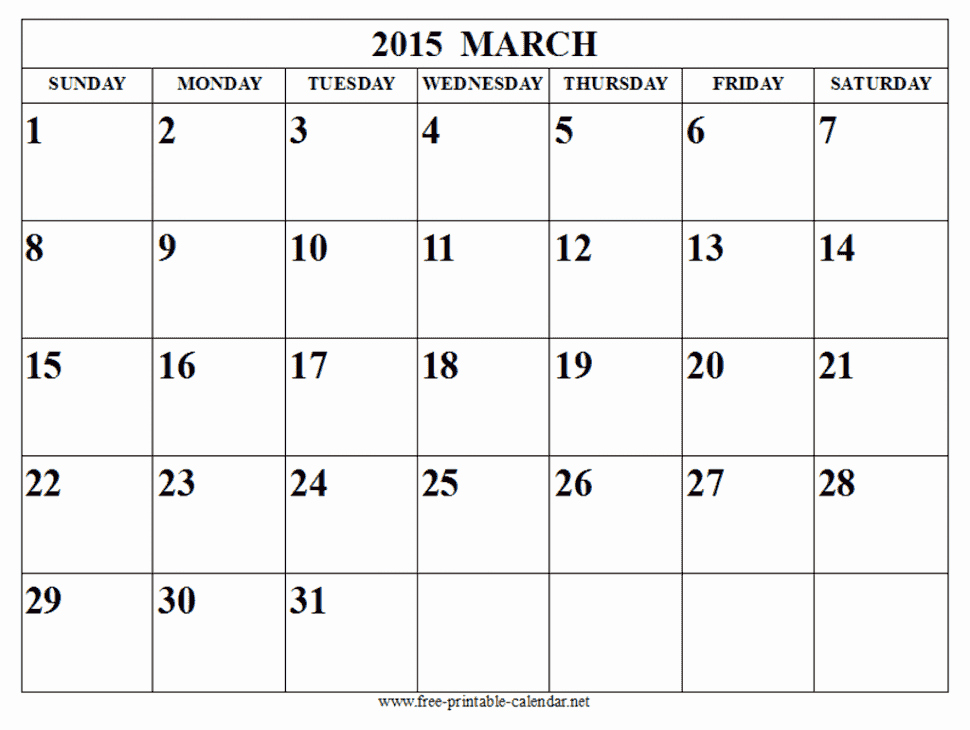 Free Printable Calendar 2018 Free Printable Calendar March