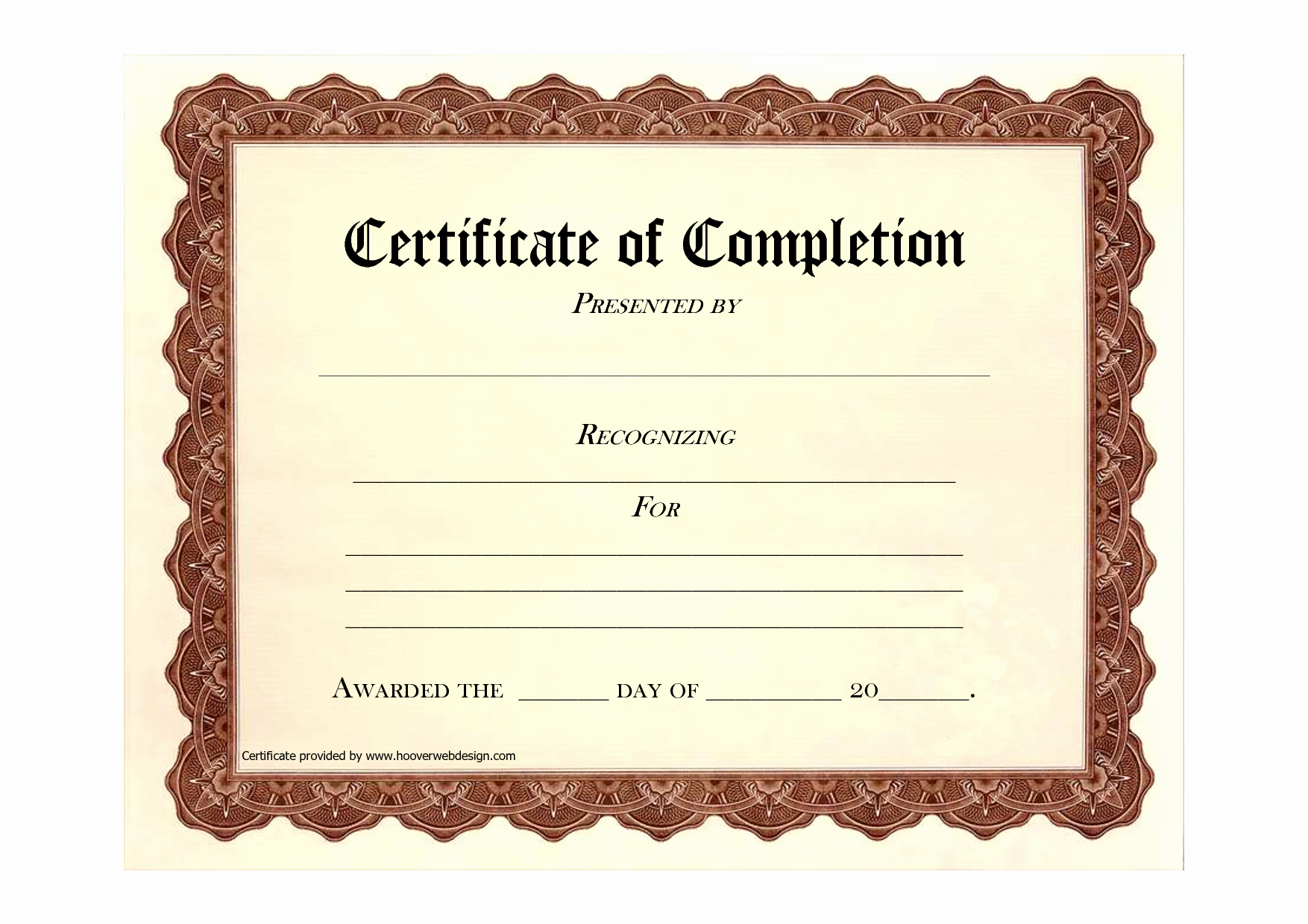 Free Printable Certificates