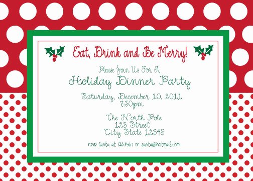 Free Printable Christmas Party Invitations Template